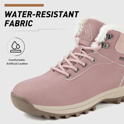 Mishansha Snow Boots for Women Warm Winter Hiking Boots Size 5.5-10.5