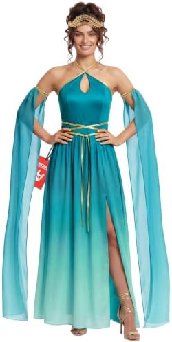 Morph Greek Goddess Costume Women, Toga Dress, Halloween Costume For Women