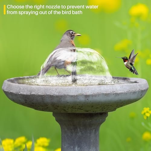 Biling 5.5W Solar Fountain Pump with Dry-Run Protection for Bird Bath