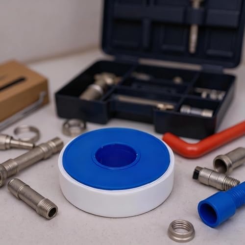 100 Pcs Thread Seal Tape, PTFE Plumbers Tape for Leaks, 0.79 in (20 mm) Width, 65.6 ft (20 m) Length, Bulk Plumbing Tape for Water, Gas, Heating, and Fire Protection Pipe Threads