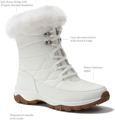 Lands' End Waterproof Insulated Womens Snow Boots, Winter Boots for Women