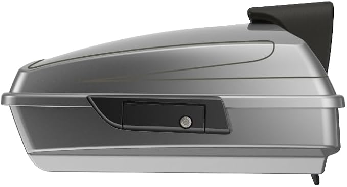 Advanblack Road Glide Tour Trunk Pack Dark Platinum Razor Tour Trunk Pack Backrest Pad for '97-'25 Harley Touring Road King Street Glide Electra Glide CVO models