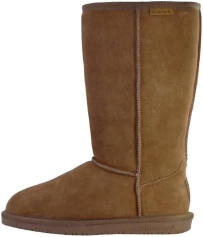 Bear Paw Women’s Emma Tall Classic Suede Slip On Boots, Comfortable Winter Boots, Multiple Sizes