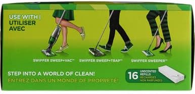 Swiffer Dry Sweeping Disposable Cloths 16 ct (Pack of 12), Natural, 12