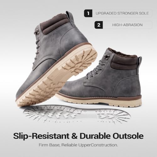 Vostey Men's Hiking Boots Waterproof Casual Chukka Boots for Men