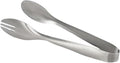 Stainless Steel Serving Tongs, Elegant Table Tongs for Dining (Matte Silver)