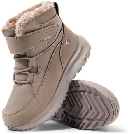 FitVille Womens Wide Snow Boots Fur Lined Boots for Women Winter Warm Boots Wide Width Womens Outdoor Snow Booties