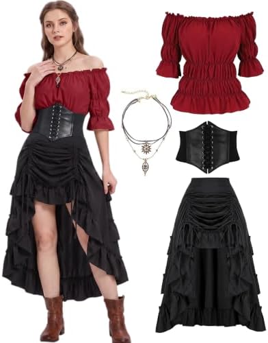 Medieval/Renaissance Costume Women Pirate Costume Halloween Costume