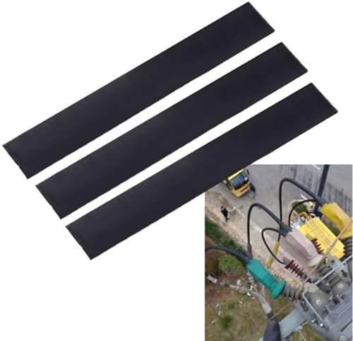 Cryfokt 3PCS Self Fusing Silicone Tape, Silicone Rubber Insulated Sealing Tape for Construction High Tackiness for Telecommunications Industry Single Size 23.62 x 0.07 x 3.54in