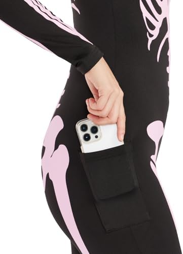 Tipsy Elves Sexy Halloween Skeleton Bodysuit for Women - One Piece Costume