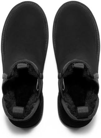 Bruno Marc Men's FuzzyGo Winter Chelsea Boots