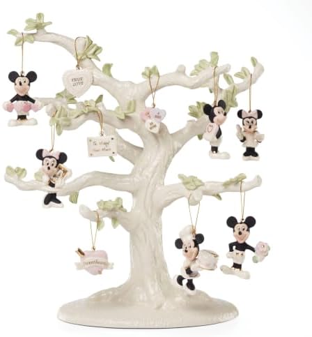 Lenox Disney Romantic Moments Valentine's Day Mini Ornament Set, 10-Piece