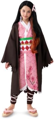 Spooktacular Creations Halloween Ninja Costumes for Kids, Girls Kimono Set, Toddlers Pink Anime Outfit