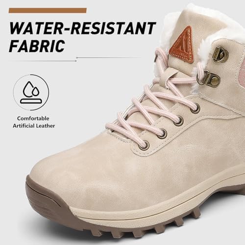 Mishansha Snow Boots for Women Warm Winter Hiking Boots Size 5.5-10.5