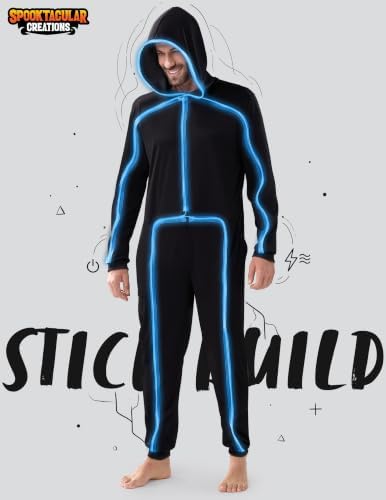 Spooktacular Creations Halloween Costume Adult Glow in the Dark Costume Men