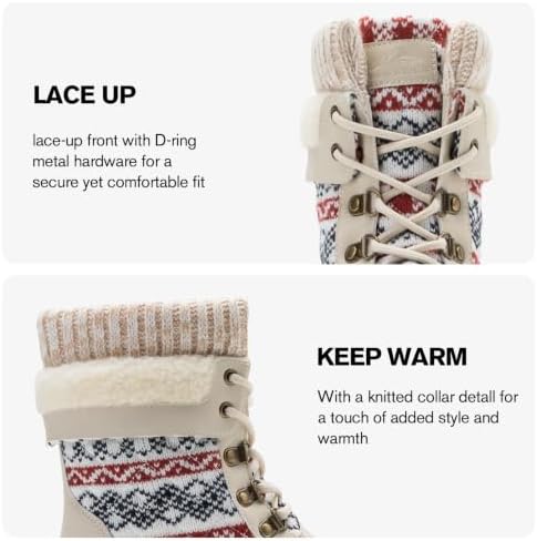 ALEADER Womens Winter Snow Boots | Waterproof Shell | Duck Boots