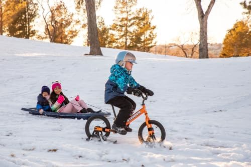 Strider 14x Snow Skis Set, Convert Balance Bike to Sled, for Ages 3–6 Years