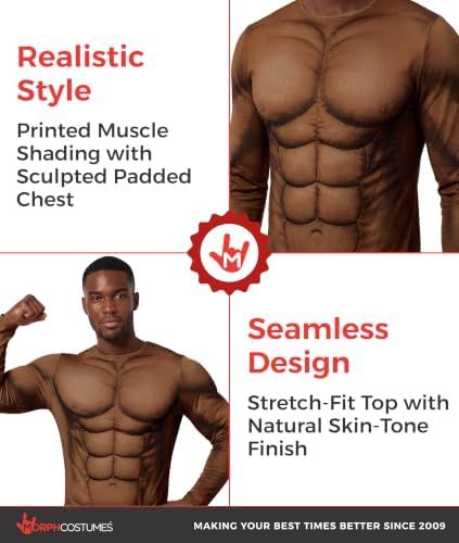 Morph Muscle Shirt Men, Bodybuilder Costume, Halloween Costumes for men