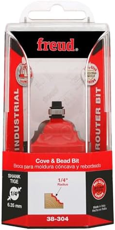 Freud 38-304: 1-9/16" (Dia.) Cove & Bead Bit with 1/4" Shank