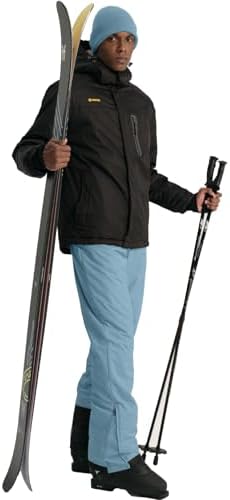 GEMYSE Men's Insulated Ski Bib Overalls Waterproof Snow Pants