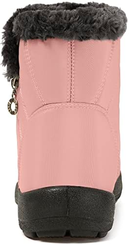 Eagsouni Snow Boots for Women Winter Waterproof Warm Zip Ankle Boots