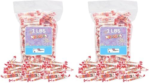 Smarties Candy Bulk Rolls Original Flavor - Gluten & Vegan Free - Classic Sweetness From Family Owned Company Since 1949, Peanut Free & Dairy Free - Perfect Halloween Candy - 1 Pound Bag (Pack of 2)