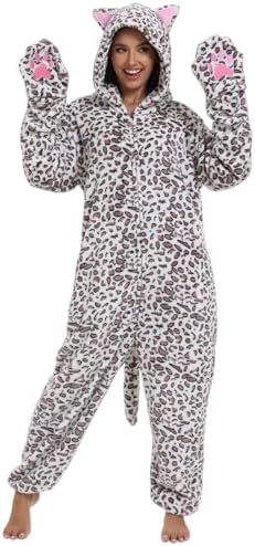 Adult Onesie Pajamas Animal One Piece Costume Halloween Cosplay for Women Men