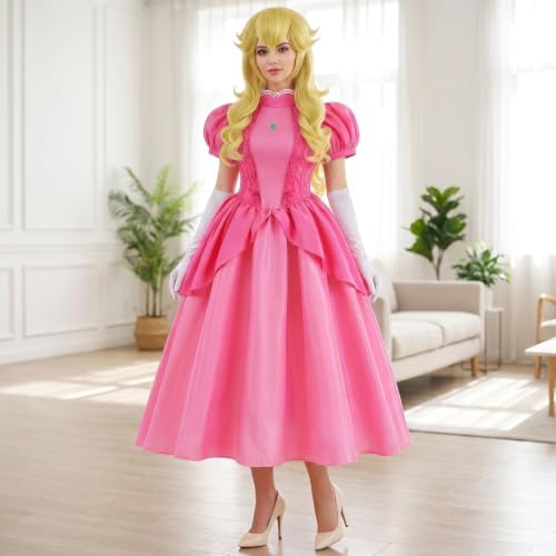 Royal Princess Costume Women Adult Halloween Dress with Accessories Set