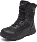SHULOOK Men's Waterproof Winter Snow Boots Comfort Hiking Outdoor Boots