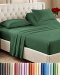 Flex Top Split Head King 4 Piece Sheet Set - Soft & Cooling - Emerald Green