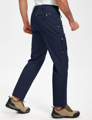MAGCOMSEN Men's Ski Snow Pants Waterproof Fleece Lined Winter Hiking Pants