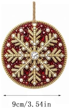 6PCS Christmas Ornaments DIY Pearl Diamond Art Kits for Adult Holiday