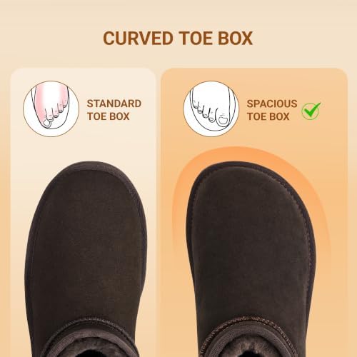 DREAM PAIRS Women's Winter Snow Boots - Classic Ankle Boots