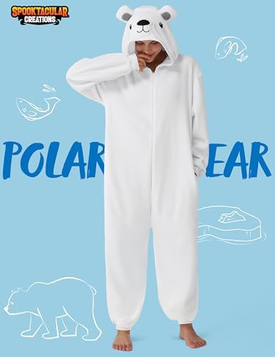 Spooktacular Creations Halloween Dalmatian Dragon Cow Costume, Animal Costume Hooded Jumpsuit for Halloween Cosplay Party