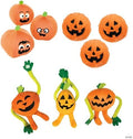 Fun Express Jack-O'-Lantern Halloween Toys, Halloween Plush Bulk 36 Pieces