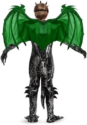 Spooktacular Creations Halloween Kid Dragon Costume, Boys Dragon Wings, Tail and Mask Set for Halloween Dress Up