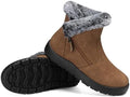 SHIBEVER Winter Snow Boots for Women: Waterproof Ankle Warm Fur Lined Boot