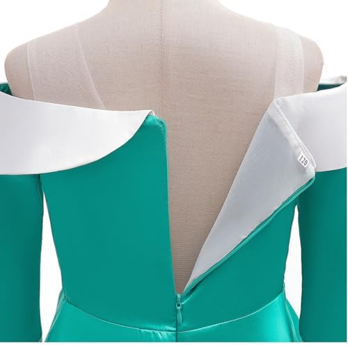 Princess Rosalina Costume for Girls One Shoulder Fancy Dress Gowns with Accessories