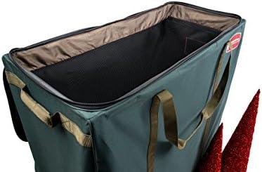 TreeKeeper [Multi Use Christmas Decoration Rolling Storage Bag] - Self Standing Container with ID Tag Holder for Easy Identification - Wheeled Garland Storage and Other Miscellaneous Decor Storage