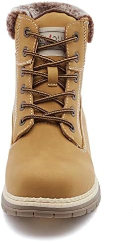 ANJOUFEMME Womens Hiking Snow Winter Boots - Waterproof Outdoor Ankle Boots for Women Comfortable Warm Fur Boots for Backpacking Cycling