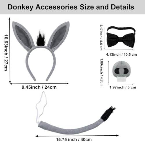 Couples Halloween Costumes for Adults, Dragon Donkey Costume Set
