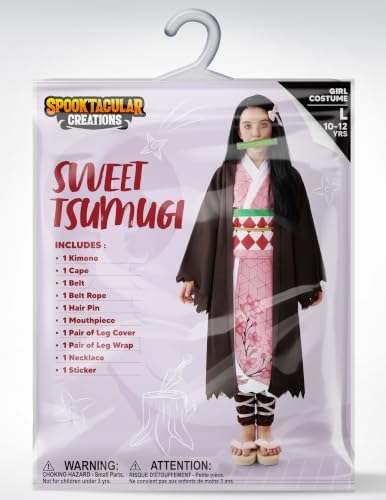 Spooktacular Creations Halloween Ninja Costumes for Kids, Girls Kimono Set, Toddlers Pink Anime Outfit