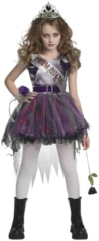 Spooktacular Creations Zombie Prom Queen Costume for Girls, Halloween Costumes for Kids, Zombie Princess Outfit for Girls