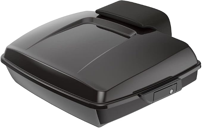 Advanblack Road Glide Tour Trunk Pack Black Forest Razor Tour Trunk Pack Backrest Pad for '97-'25 Harley Touring Road King Street Glide Electra Glide CVO models