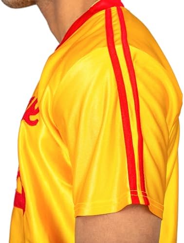 Adult Dodgeball Halloween Costume Set Yellow Jersey and Shorts