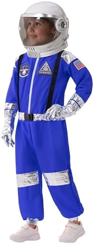Spooktacular Creations Halloween Astronaut Costume for Kids, Unisex Astronaut Outfit, Toddler Pilot Jumpsuit for Themed Party