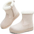 Women's Snow Winter Boots Fuzzy Ankle Booties WithZipper
