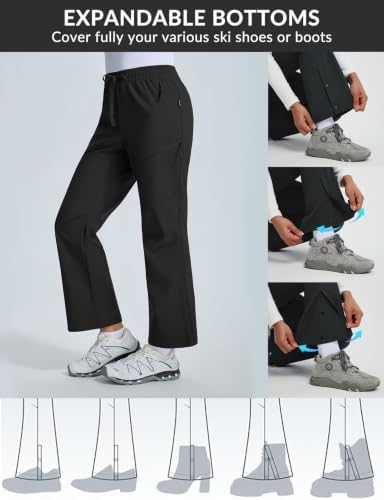 baleaf Women's Snow Ski Pants Fleece Lined Waterproof Hiking