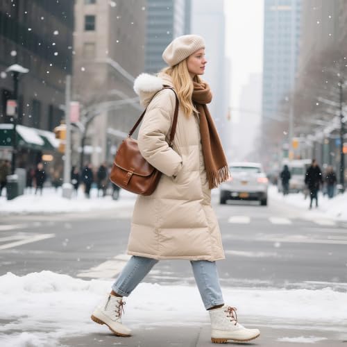 STQ Duck Boots for Women Waterproof Winter Boots Insulated Snow Boots