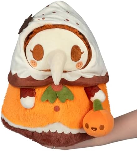Squishable - Mini Pumpkin Spice Plague Nurse - The Mysterious Doctor Plague Collection - 9 in - Soft Toy Collectible Stuffed Animal